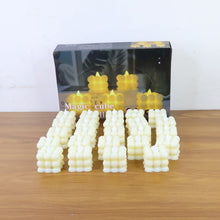 LED Flameless Cube Decorative Candles (24 Pc)