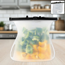 Reusable Silicone Food Bag – Leakproof, Flat Bottom, BPA-Free, Microwave & Dishwasher Safe